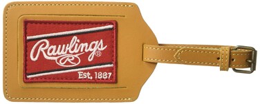 Rawlings   Heart of the Hide Luggage Tag   Tan   4.5' x 2.5'