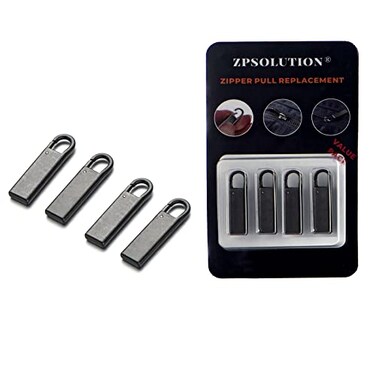 Zpsolution Zipper Pull Replacement Metal Zipper Handle Mend Fixer Zipper Tab Repair for Luggage Suitcases Bag