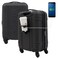 Wrangler Astral Hardside Luggage, Black, 20-Inch Carry-On