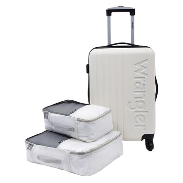 Wrangler Luggage Set, Beige, 20" Carry-On