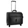 Leathario Leather Rolling Laptop Case Wheeled Briefcase Suitcase Roller Boarding
