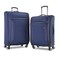 American Tourister Zoom Softside Luggage with Spinner Wheels (Navy, 2PC SET (25/28))