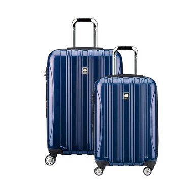Delsey Luggage Aero 2 Piece Set (21" Carry-On &amp; 25") (Cobalt Blue)