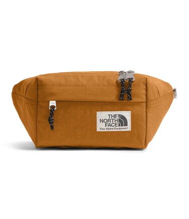 THE NORTH FACE Berkeley Lumbar Waist Pack With Zipper Closure And Adjustable Strap, Timber Tan/TNF Black, One Size