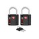 Forge Small Size TSA Approved Luggage Locks: Key Locks for Travel. Ultra Secure Dimple Key Travel Locks Alloy Body Luggage Locks. Black 2 Pack.