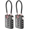 SURE LOCK TSA Compatible Travel Luggage Locks, Inspection Indicator, Easy Read Dials - 2 pack