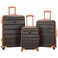 Rockland Melbourne Hardside Expandable Luggage with Spinner Wheels, Charcoal, 3-Piece Set (20/24/28)