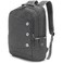 KINGSLONG 15.6 inch Grey Laptop Backpack for Men Women, Stylish Buttons Decor Daypack with USB Charging Port, Water Resistant Computer Bag Notebook Bag Suitable for College Travel Work Gifts