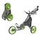 Caddytek CaddyLite EZ V8 3 Wheel Golf Push Cart - Lightweight and Easy to Fold