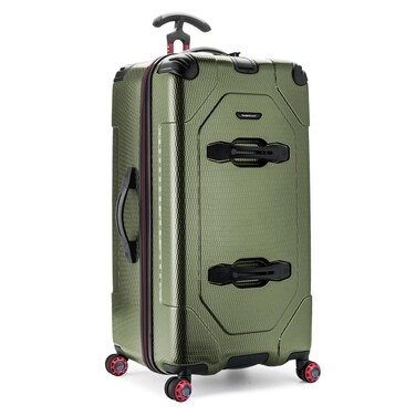 Traveler's Choice Maxporter II 30" Hardside Spinner Trunk Luggage, Expandable, Dark Green