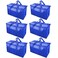 TICONN 6 Pack Extra Large Moving Bags with Zippers &amp; Carrying Handles, Heavy-Duty Storage Tote Moving Boxes for Space Saving