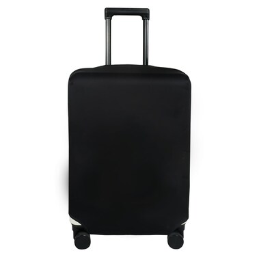 Explore Land Travel Luggage Cover Suitcase Protector Fits 27-30 Inch Case (Black, L)