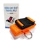 Car Seat Belt Strap to Suitcase, Convert Kid Car Seat and Carry-on Luggage to Airport Stroller Carrier,Safe Travel Solution for Transport (Orange)