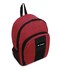 Everest Backpack with Front and Side Pockets, Burgundy/Black, One Size