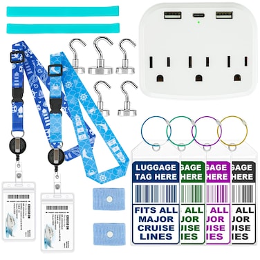 VIXAVI Cruise Ship Essentials - Cruise Essentials 2025, Approved Cruise Must Haves Packing List, Cruise Accessories Works with All Cruise Lines