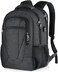 BIKROD Travel Laptop Backpack, 17 Inch Extra Large School Backpacks for Teen Boys and Girls, Black Water Resistant Women Back Pack, Business Men Sturdy Computer Bag with USB Charging Port, Gifts