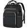 VANKEAN 17 Inch Laptop Backpack for Women Men Fashion Computer Work Bag, Large Capacity Waterproof Backpack with USB Port &amp; RFID Pockets, College Daypack Business Travel, Black