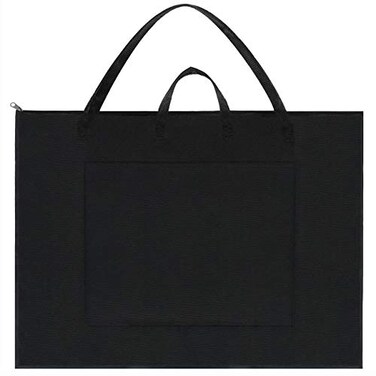 BUSOHA Large Art Portfolio Tote Bag with Nylon Shoulder,24"X 36" Light Weight Waterproof Poster Board Storage,Portfolio Folder for Artwork Poster, Sketching,Student Art Portfolio,Drawing