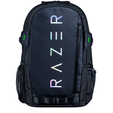 Razer Rogue v3 16" Gaming Laptop Backpack: Travel Carry On Computer Bag - Tear and Water Resistant - Mesh Side Pocket - Fits 16 inch Notebook - Chromatic