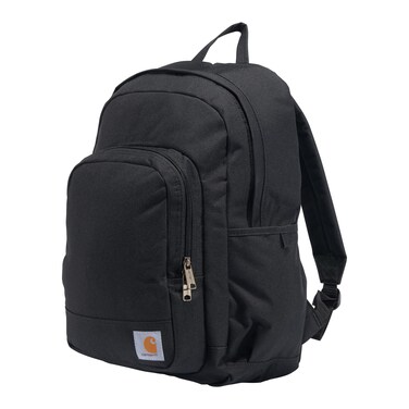 Carhartt 25L Classic Backpack, Durable Water-Resistant Pack W/ 15" Laptop Sleeve and Multiple Organizational Compartments, Black, PFAS Free