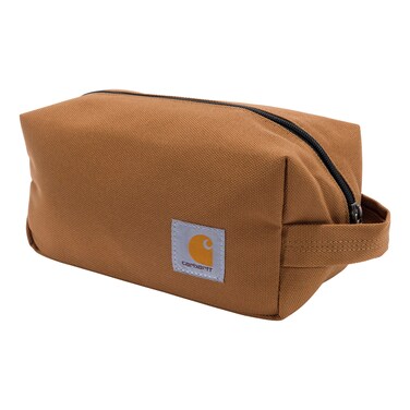 Carhartt Durable Organizer, Pack Essentials W/The PFAS Free Toiletry Bag W/Water Resistance, Travel Kit Brown, One Size