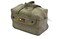 G &amp; F Products Government Issued Style Mechanics Heavy Duty Tool Bag with Brass zipper and side pockets, tool bag for cars, drill, garden, and electrician. Olive Green , 11" x 7" x 6