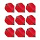 RED DRAGON Hardcore Ionic Red Dart Flights - 3 Sets Per Pack (9 Dart Flights in Total)
