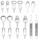 AYWFEY 16 Pieces SIM Card Removal Openning Tool Tray Eject Pins Needle Opener Ejector Compatible with All iPhone Apple iPad HTC Samsung Galaxy Cell Phone Smartphone Watchchain Link Remover