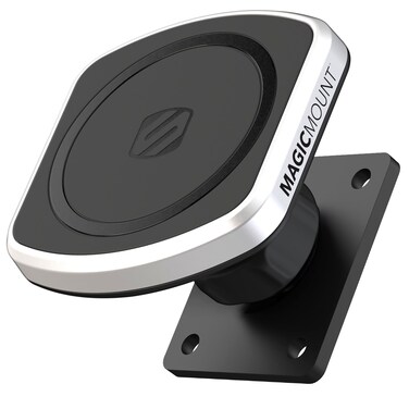 Scosche MP2AMPSPC MagicMount Pro2 Universal Magnetic Phone Holder for Car with AMPS Mounting Plate for ProClip Vehicle Specific Mount Bases Compatible with MagSafe, iPhone, Galaxy and All Smartphones