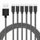 Gopala Micro USB Cable Android Charger [6-Pack 5ft] Nylon Braided Fast Sync&amp;Charging Cord for Android, Samsung, Nexus, LG, HTC, Nokia, Sony, and More