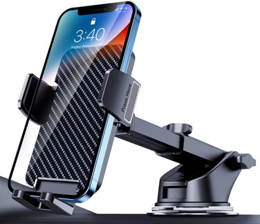 BIPOPIBO Phone Mount for Car Phone Holder Mount Cell Phone Holder Car Universal Phone Stand for Car Dashboard Windshield Cell Phone Automobile Cradles Fit iPhone Android