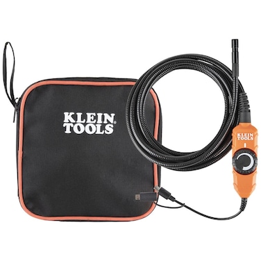 Klein Tools ET16 Borescope Digital Camera with LED Lights, for Android Devices, USB-C or Micro-USB Connection; No Batteries Needed