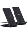 Anker 2-Pack 313 Wireless Charging Stand, Qi-Certified for iPhone 16/15/14/13 Series, 10W Fast Charging for Galaxy S23/S22/S21 (No AC Adapter)