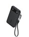 Anker Power Bank, 10,000mAh Portable Charger with Built-in USB-C Cable and Lanyard, 22.5W Max Output with 2 USB-C and 1 USB-A Port, Battery Pack for iPhone 15/14, Galaxy S23, iPad, AirPods, and More