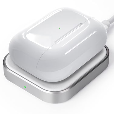 Airpods Pro Charger, Wireless Charger for AirPods Pro 2, AirPods Pro 1, AirPods 4 (with ANC), AirPods 3, AirPods 2, AirPods Wireless Charging Station (No AirPods Included), White