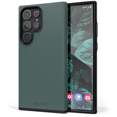 Crave Dual Guard for Samsung Galaxy S23 Ultra Case, Shockproof Protection Dual Layer Case for Samsung Galaxy S23 Ultra - Forest Green