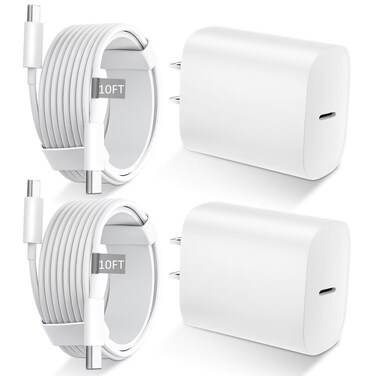 iPhone 16 15 Pro Max Charger Fast Charging,20W USB C Fast Charger Block iPhone 16 15 Charger Cord 10FT Long USB C Charging Cable for iPhone 16 15 Pro Max/15 Pro/15/15 Plus,iPad Pro 12.9"/11",iPad Air
