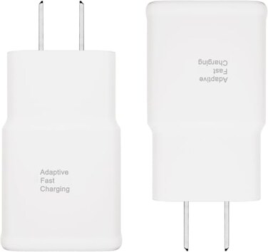 Adaptive Fast Charging Adapter Quick Charge Charging Block Wall Charger Plug Compatible with Galaxy S24/S24+/S23/S23+/S22/S22+/S21/S20/S10/S10+/S10e/S9/S9+/S8/S8Plus/Edge/Active/Note