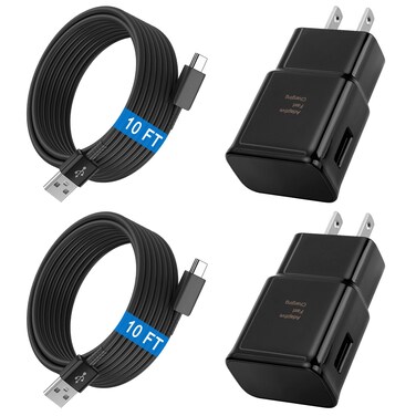 Android Phone Charger Type C Charger with 10 FT C Charger Cable Fast Charging for Samsung Galaxy S10/S10e/S10+/S9/S9+/S8/S8+/S23/S22/S21 Ultra/S20/Note 20/Note 10/Note 9/S25/s25+/S24/S24+/S24 Ultra