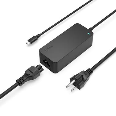Charger Fit for Lenovo Laptop, USB C - New Version - 10Ft Extended Sturdy Cable, Power Light, (UL Certified Safety), PD Fast Charging, Thinkpad, Yoga, 65W, 45W