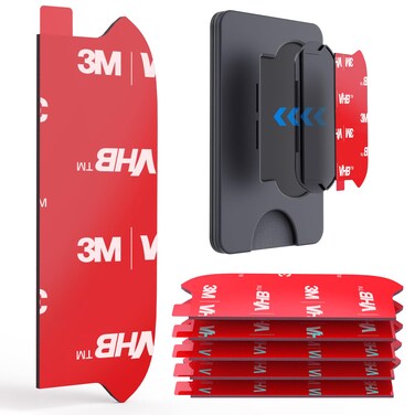 Sticky Adhesive Replacement for Socket Wallet+ Base, pop-tech 6pcs 3M VHB Strong Sticker Pads for Cell Phone Wallet Plus Case Back Stand, Double Sided Tape for iPhone 13 14, Samsung &amp; All Smartphone