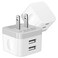 Dual USB Wall Charger, 2Pack 2.4A Double USB Wall Plug iPhone Fast Charger Block Box Brick Adapter for iPhone 16 15 14 13 12 11 Pro Max XS X 8 Plus, Samsung Galaxy S24 S23 A53 A73 S22 S21 Note20 Ultra