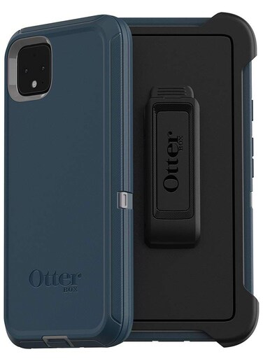 OtterBox Defender Series Case &amp; Holster for Google Pixel 4 - Non-Retail Packaging - Gone Fishin
