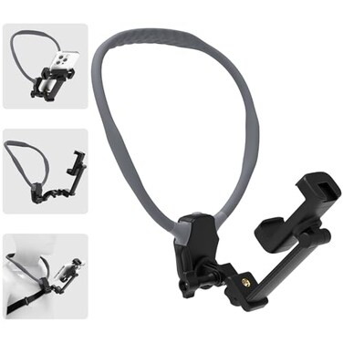 WAFTING Neck Mount for Cell Phone,Anti-Shake Strap, Hands Free POV/Vlog Chest Phone Holder for Recording, Compatible with iPhone Andriod
