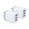USB Wall Charger, Hootek 2Pack Wall Plug 3-Port USB Charging Station 3.1A Power Adapter Multi Port Quick Charger Block Cube for iPhone 16 15 14 13 12 11 Pro XS MAX 8 Plus, iPad, Samsung Galaxy S24 S23