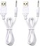 VibeMax (2 Pack) Fast Charging Replacement USB Cable   DC Charger Cord - 2 Ft - 2.5mm