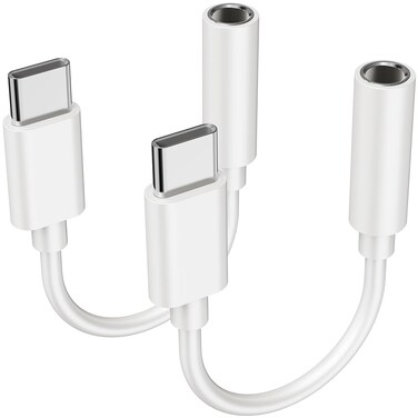 YGKSAA 2PCS USB C to Headphone Jack, Premium USB C to 3.5mm Audio Adapter, Compatible with Samsung S20/S20+/S20 Ultra, Pixel 4/+ 4XL, and More USB C Devices