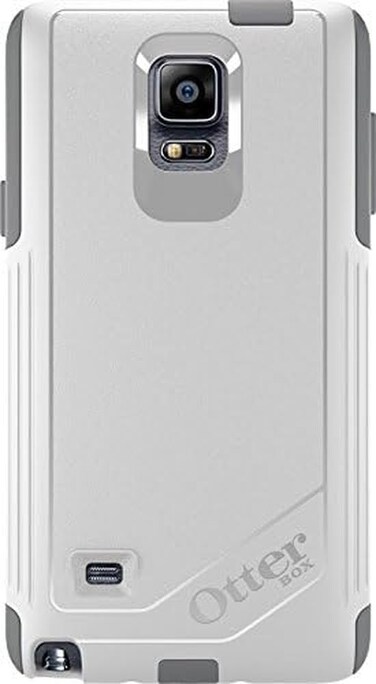 OTTERBOX Samsung Galaxy Note 4 Case Commuter Series - Retail Packaging - Glacier (White/Gunmetal Grey)