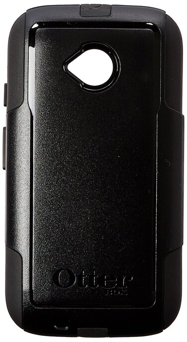 Otter Products COMMUTER SERIES Case for Moto E 2nd Gen/4G LTE - Retail Packaging - Black (Black/Black)