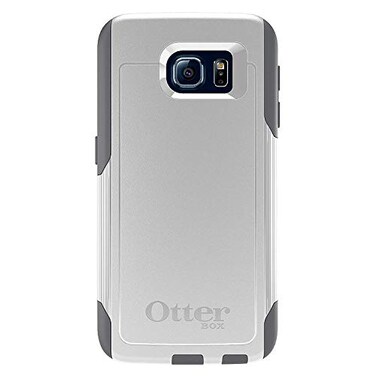 OTTERBOX Commuter Series for Samsung Galaxy S6 - Retail Packaging - Glacier (White/Gunmetal Grey)